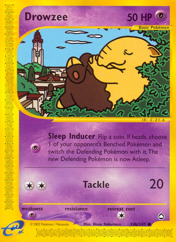 E-Series Aquapolis Drowzee #74b/147